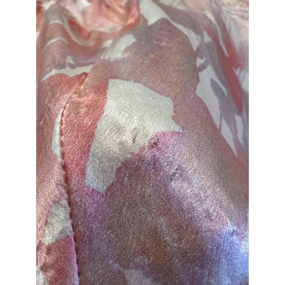 Naked Princess Women’s Silk Ella Romper Lingerie Pink Petal Print Silk Lace READ - Picture 10 of 11